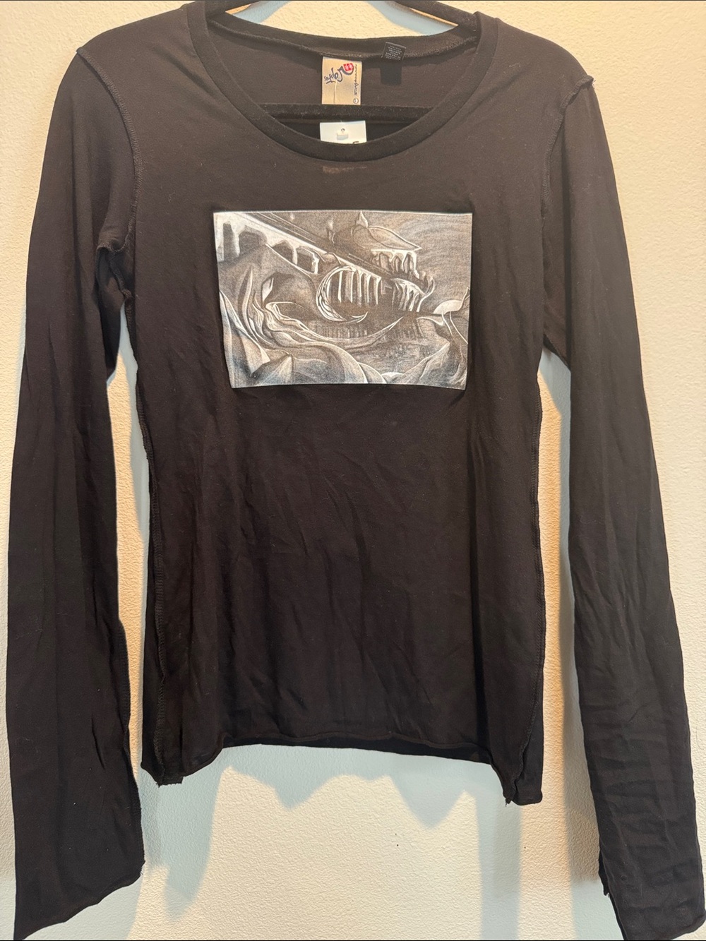 Limited Edition Women’s Black Long-Sleeve Graphic Tee
